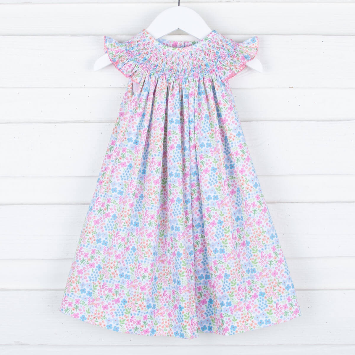 Spring Garden Smocked Dress