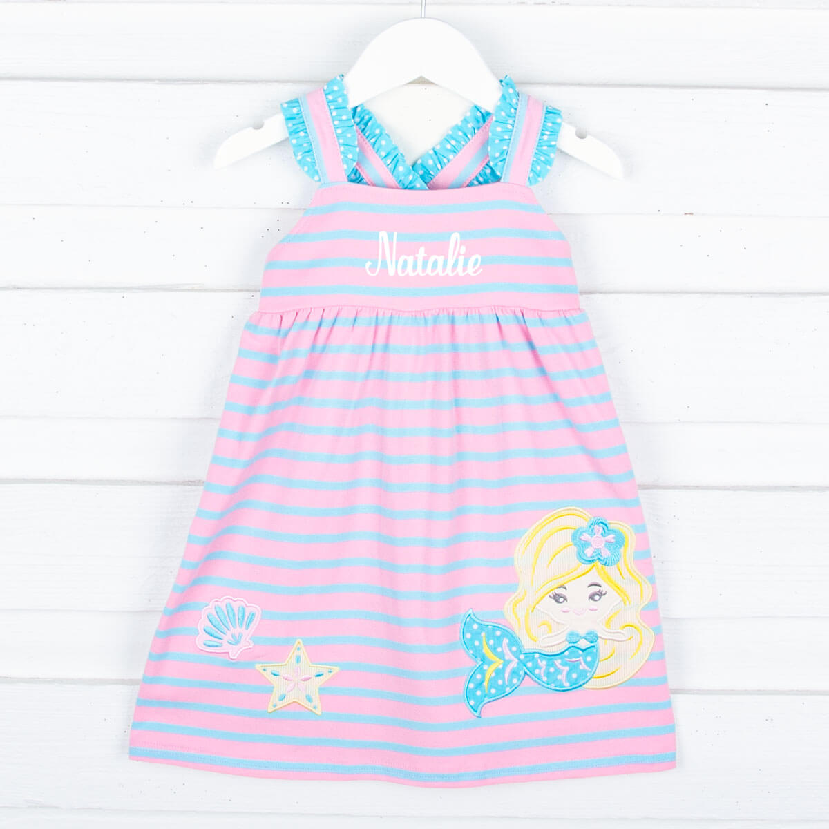 Under The Sea Mermaid Pink Knit Dress
