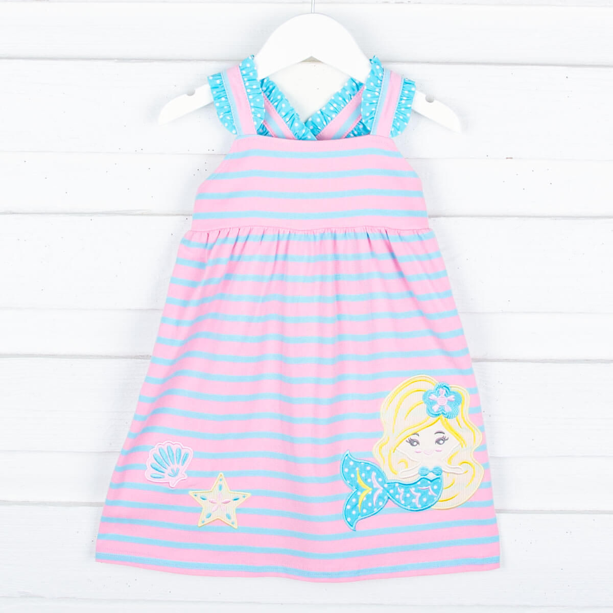 Under The Sea Mermaid Pink Knit Dress