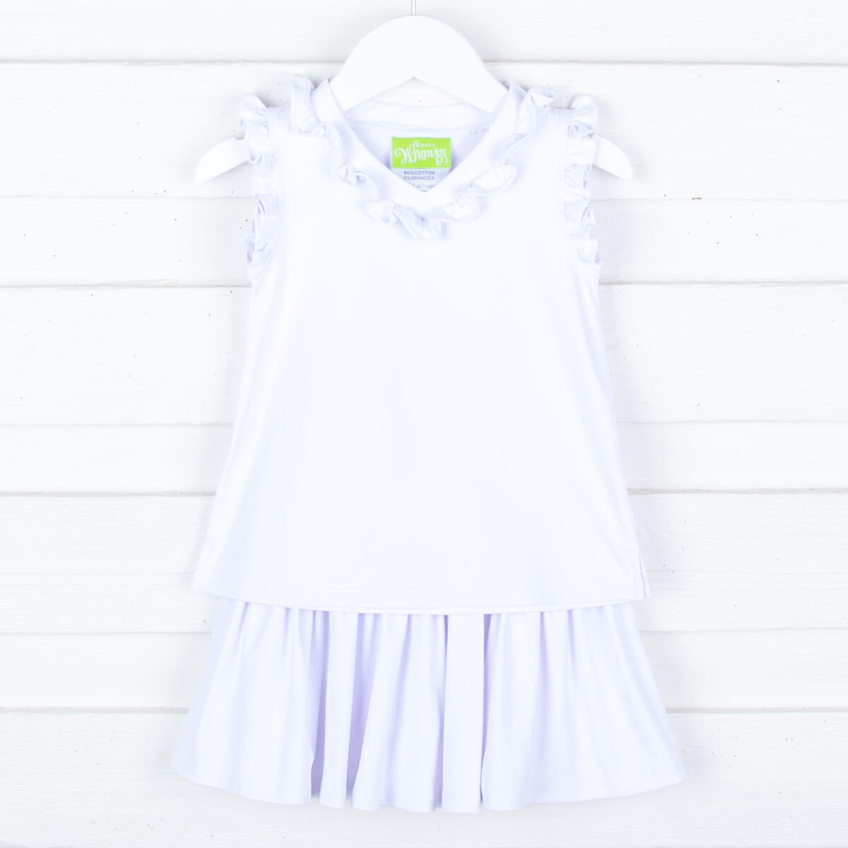 White Ruffle Tennis Skirt Set