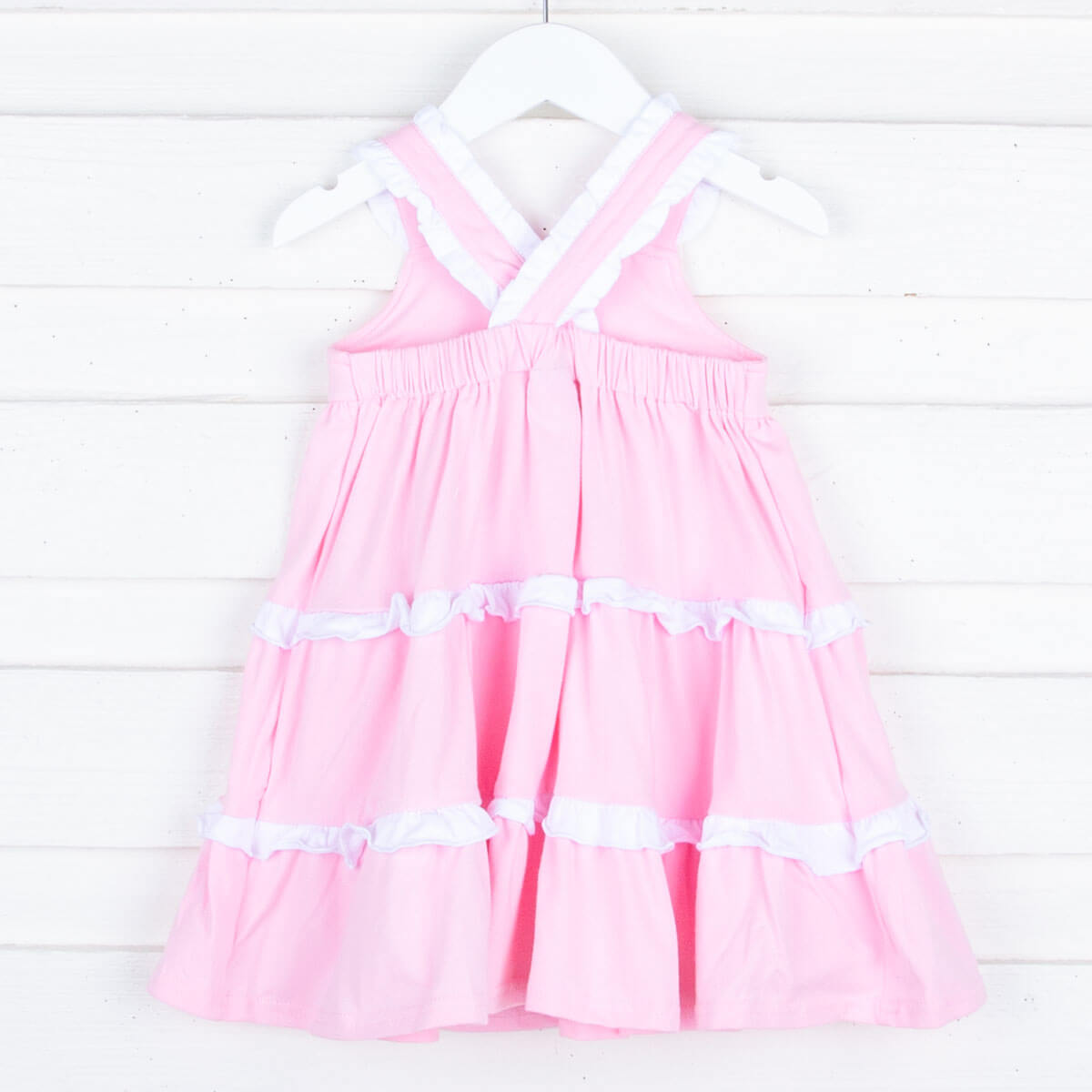 Callie Tiered Ruffle Dress Pink