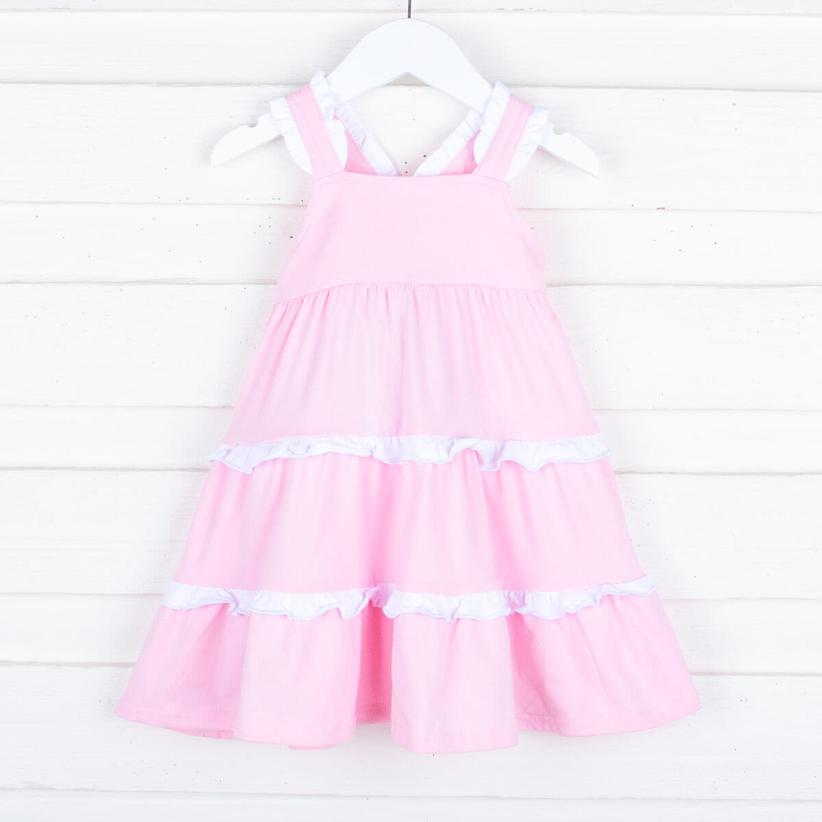Callie Tiered Ruffle Dress Pink