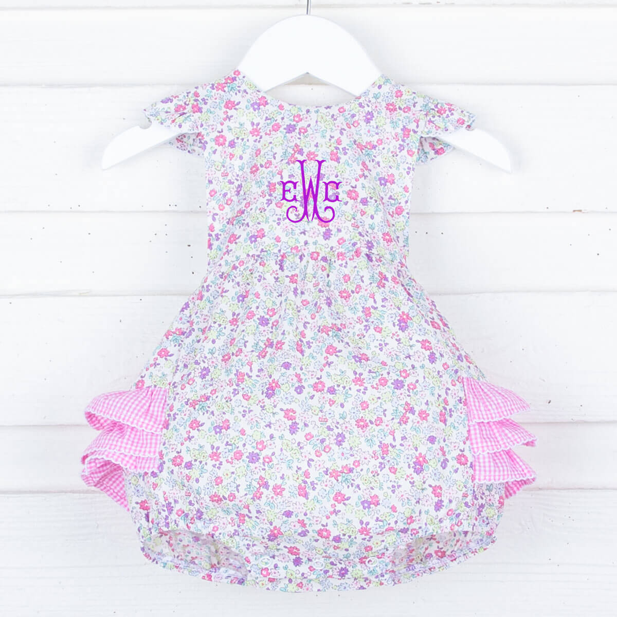 Spring Garden Floral Ruffle Bubble