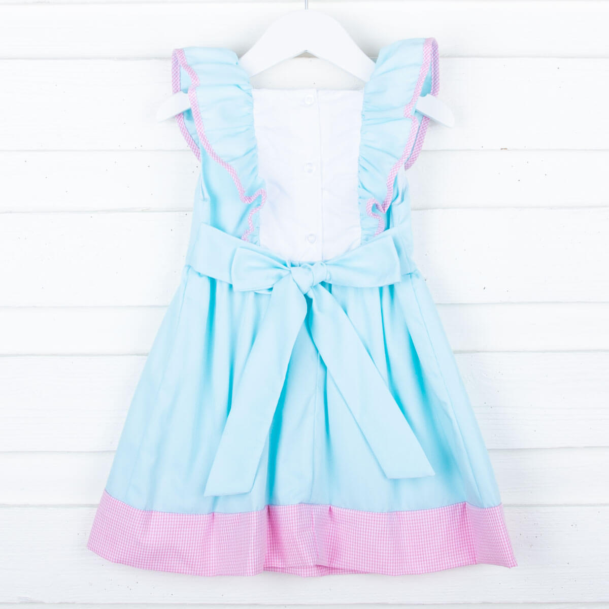 Floral Mouse Ears Waterfall Mint Dress