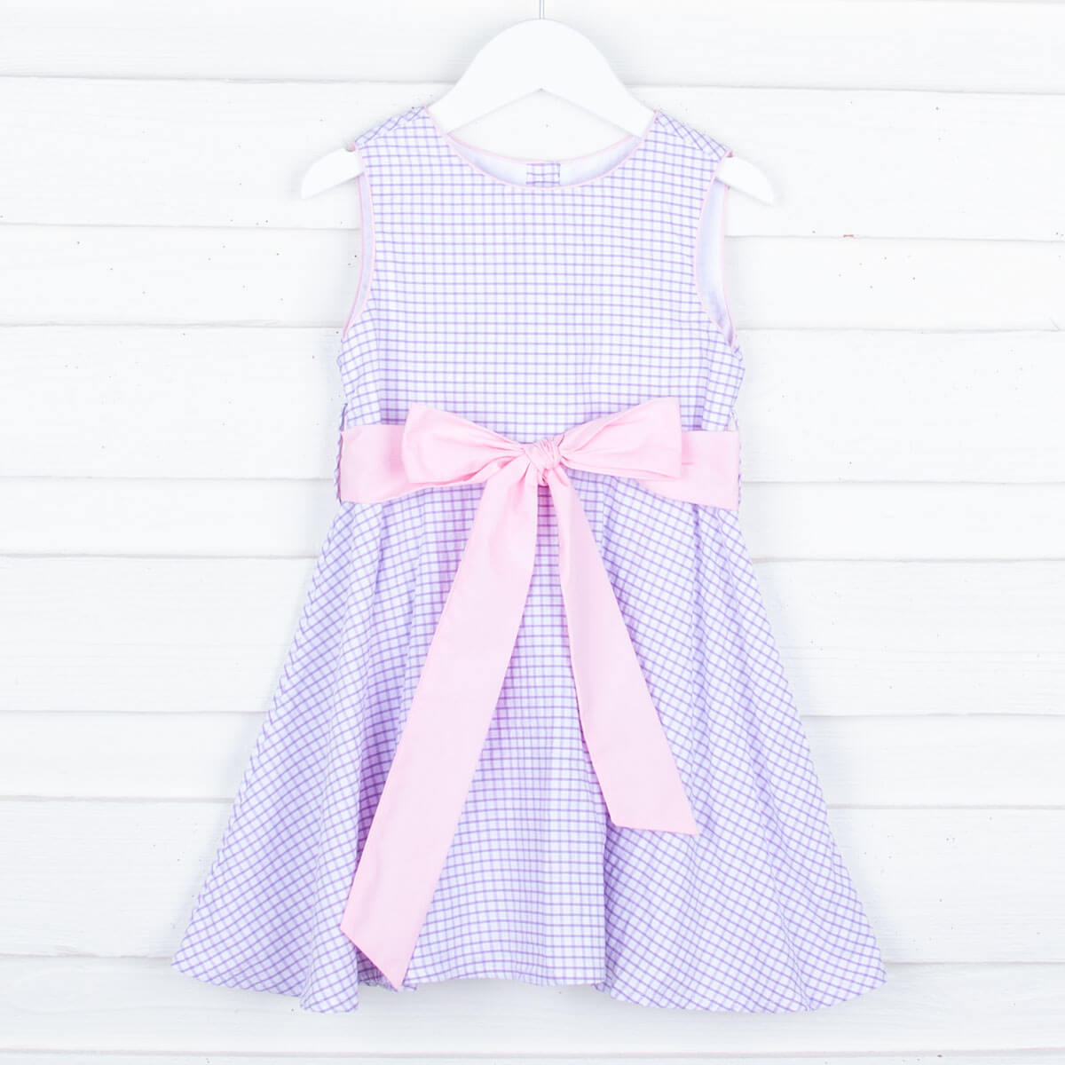 Lavender and Pink Sash Dress