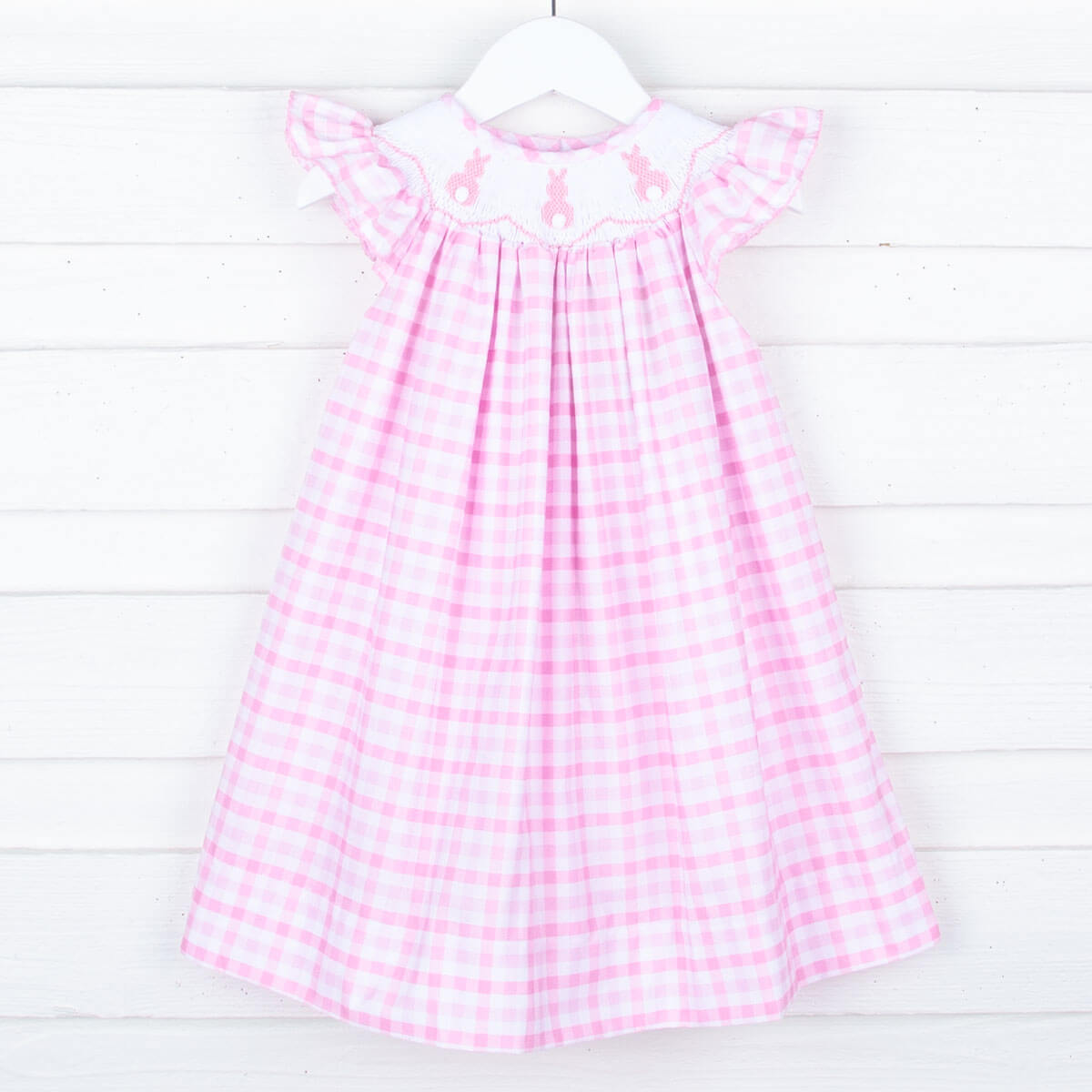 Bunny Tail Angel Sleeve Pink Dress