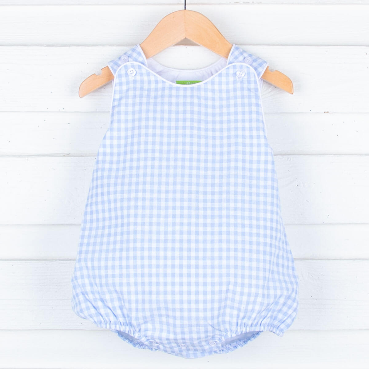 Pastel Blue Gingham Sun Bubble