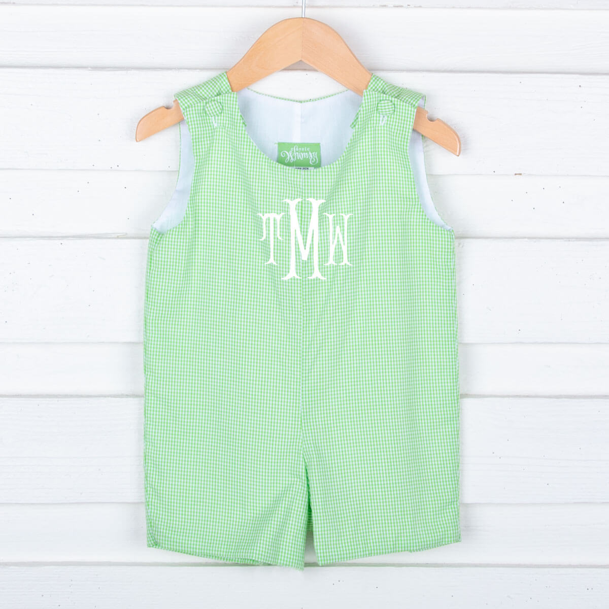 Green Gingham Jon Jon