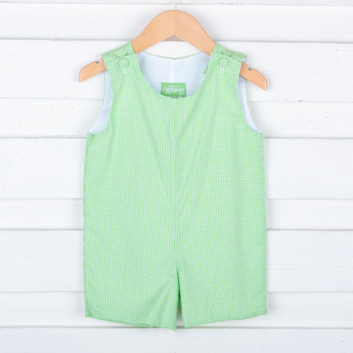 Green Gingham Jon Jon