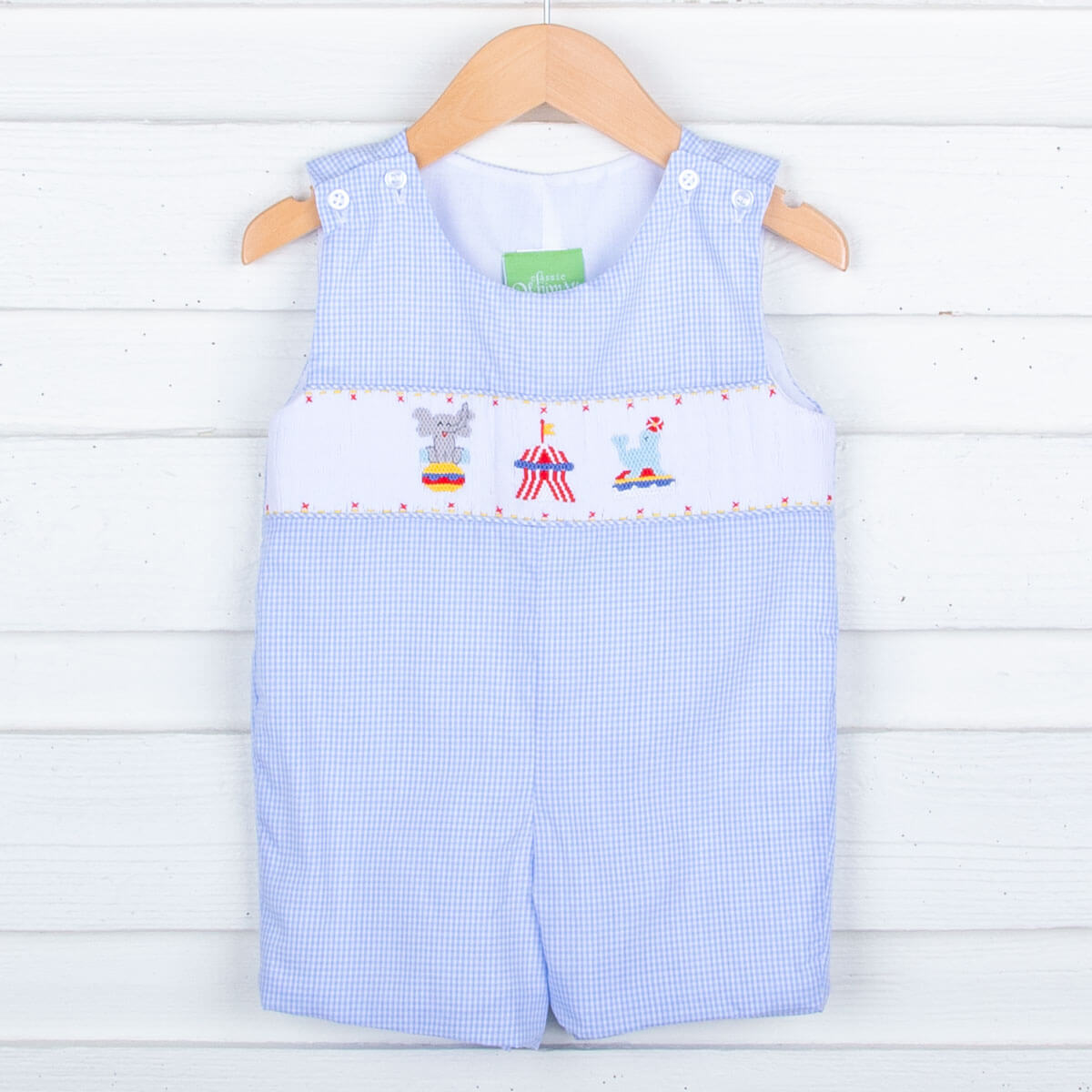 Circus Show Blue Gingham Jon Jon