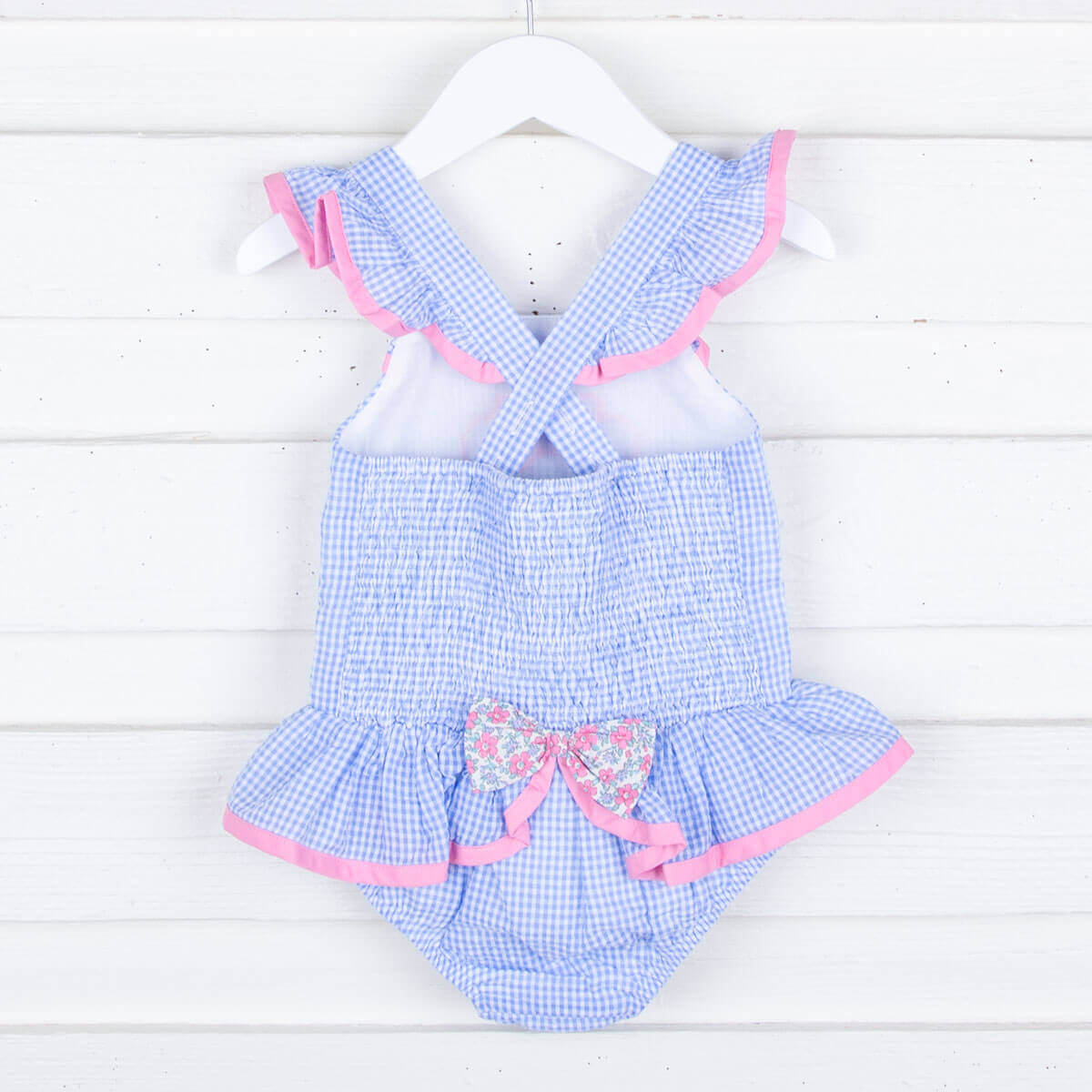 Mouse Ears Blue Gingham Swimsuit