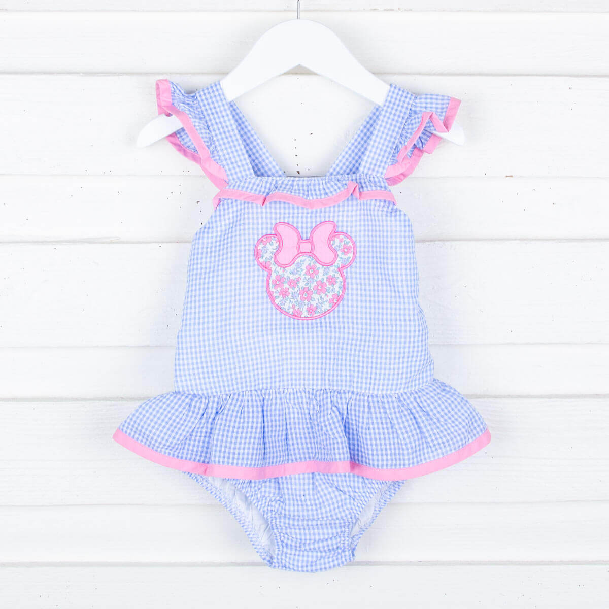 Mouse Ears Blue Gingham Swimsuit
