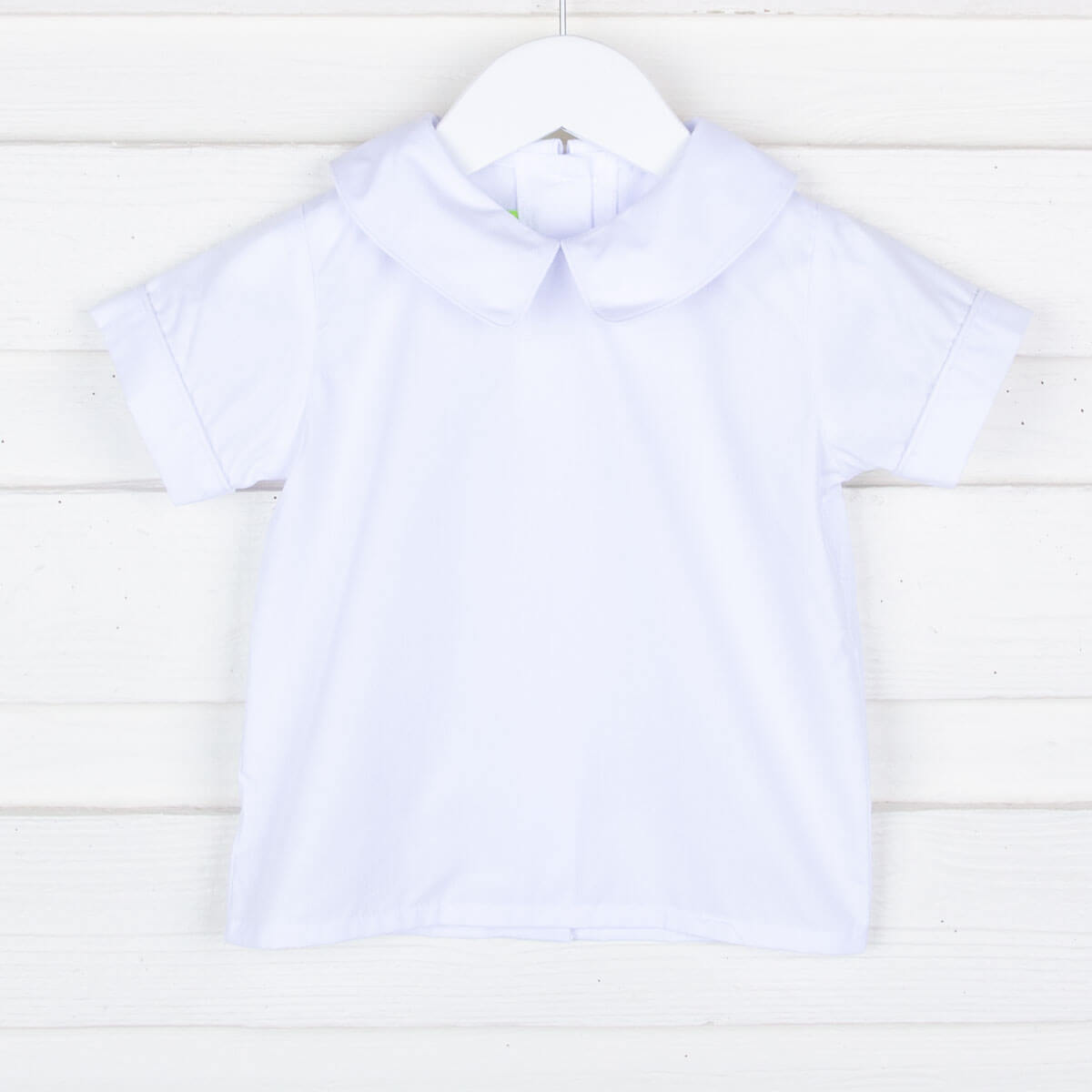 Boys White Short Sleeve Undershirt