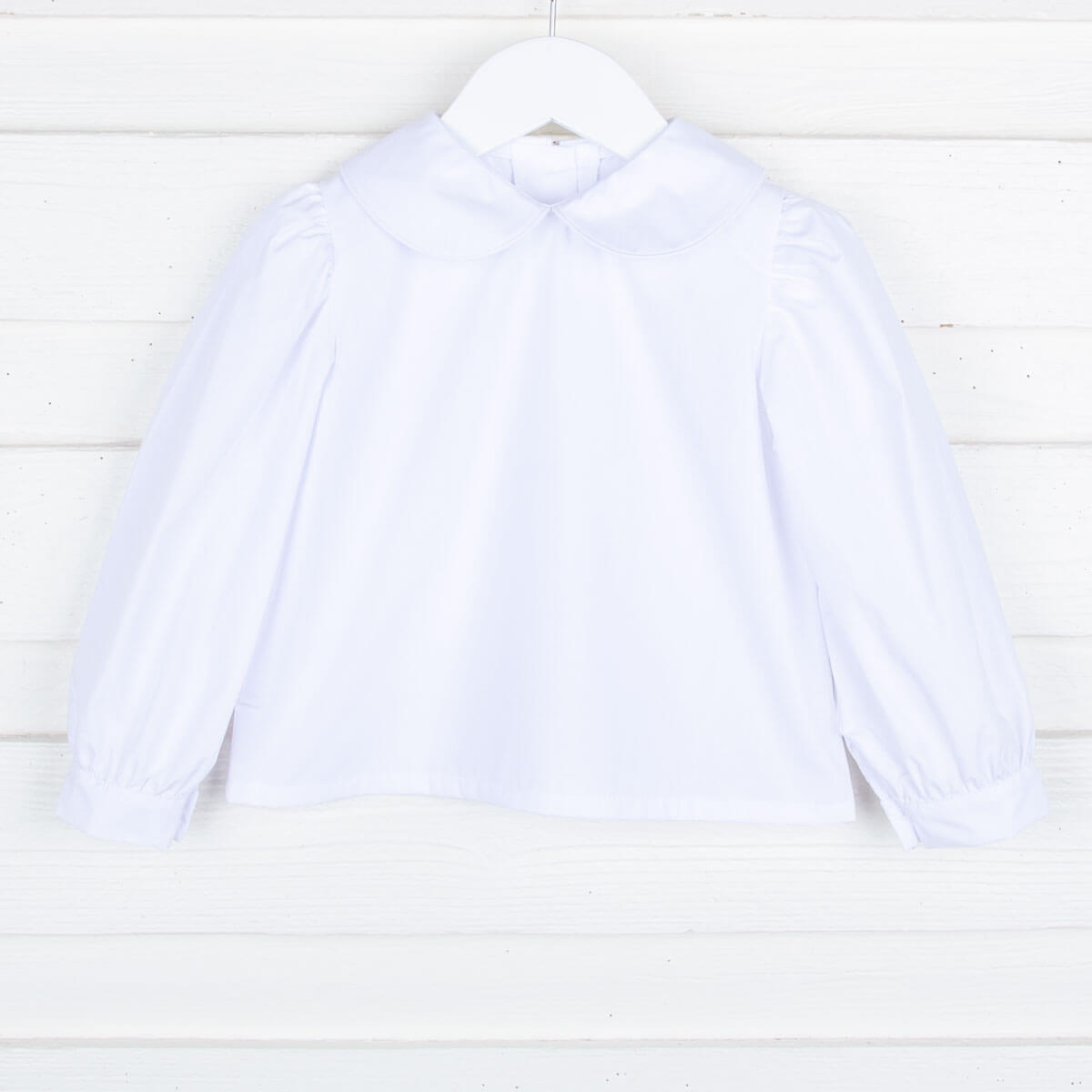 Girls Long Sleeve Undershirt White