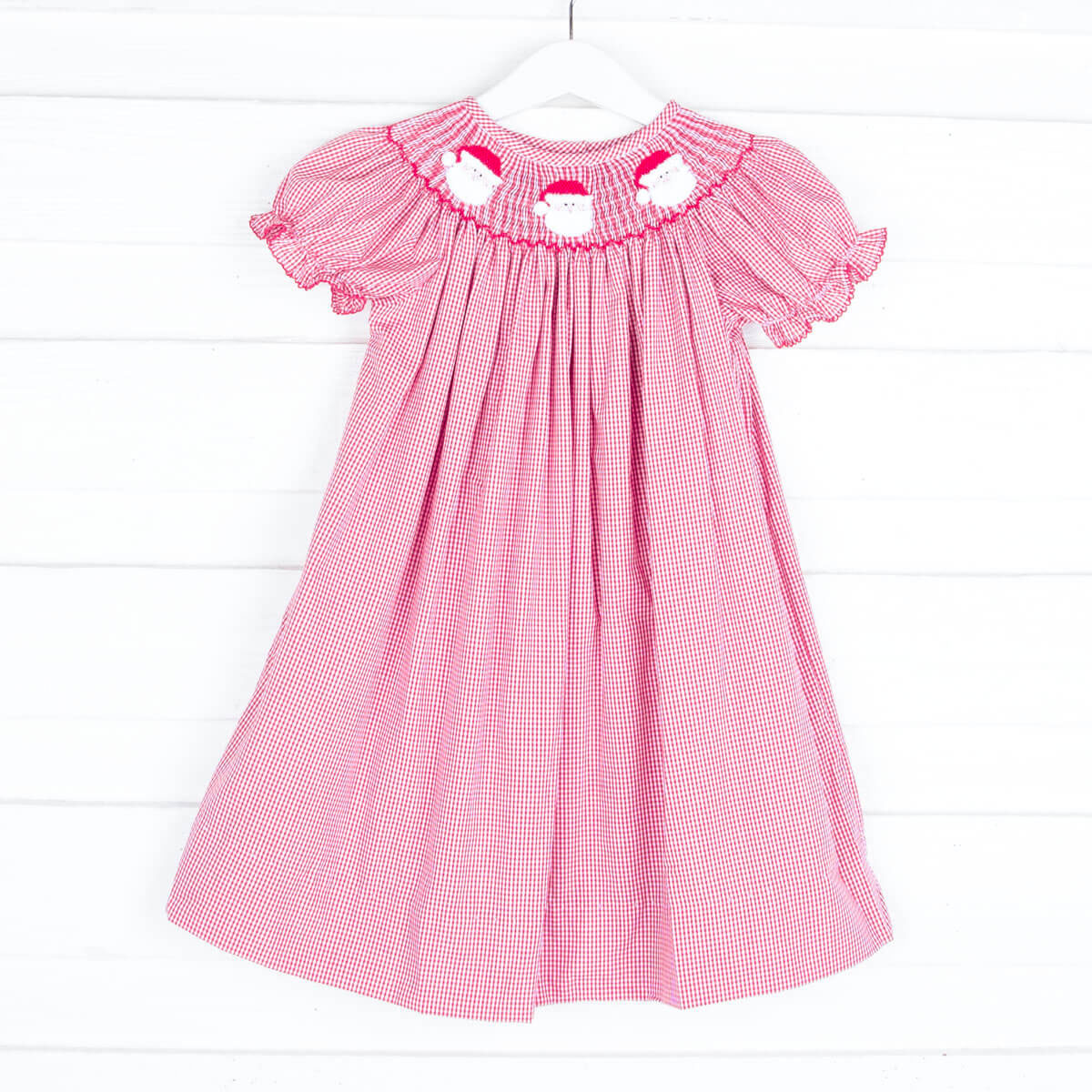Santa's Favorite Smocked Bishop Dress