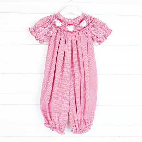 Santa's Favorite Smocked Long Bubble
