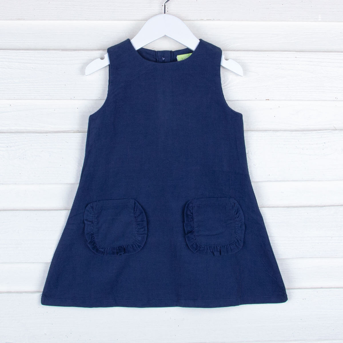 Navy Corduroy Graycen Jumper Dress