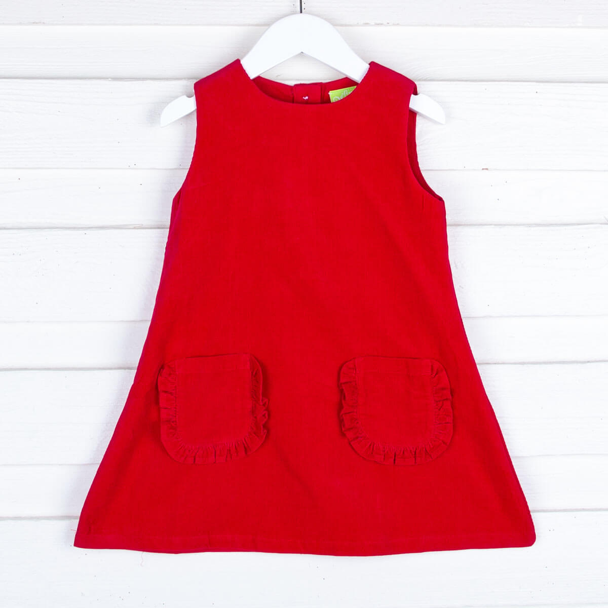 Red Corduroy Graycen Jumper Dress