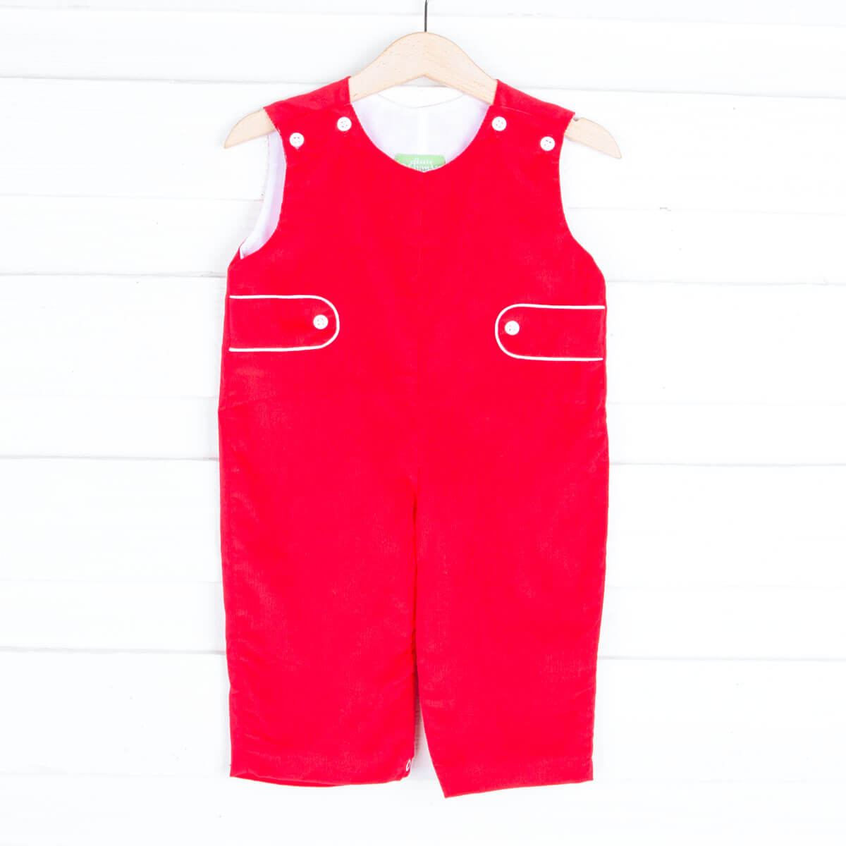 Solid Red Longall with Tabs