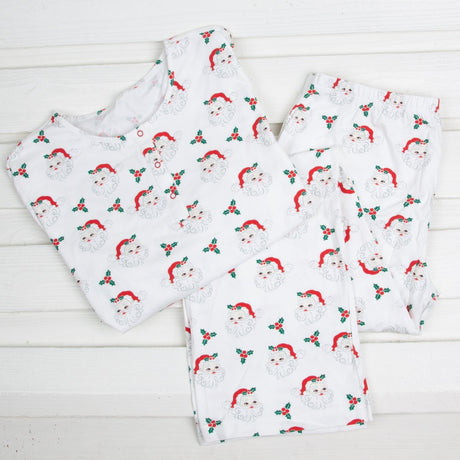 Vintage Santa White Women's Pajamas