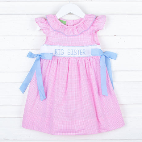 Big Sister Blue Ribbon Beverly Dress