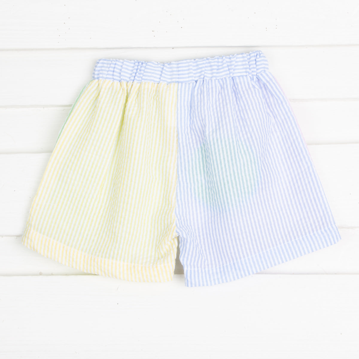 Multi Stripe Seersucker Shorts