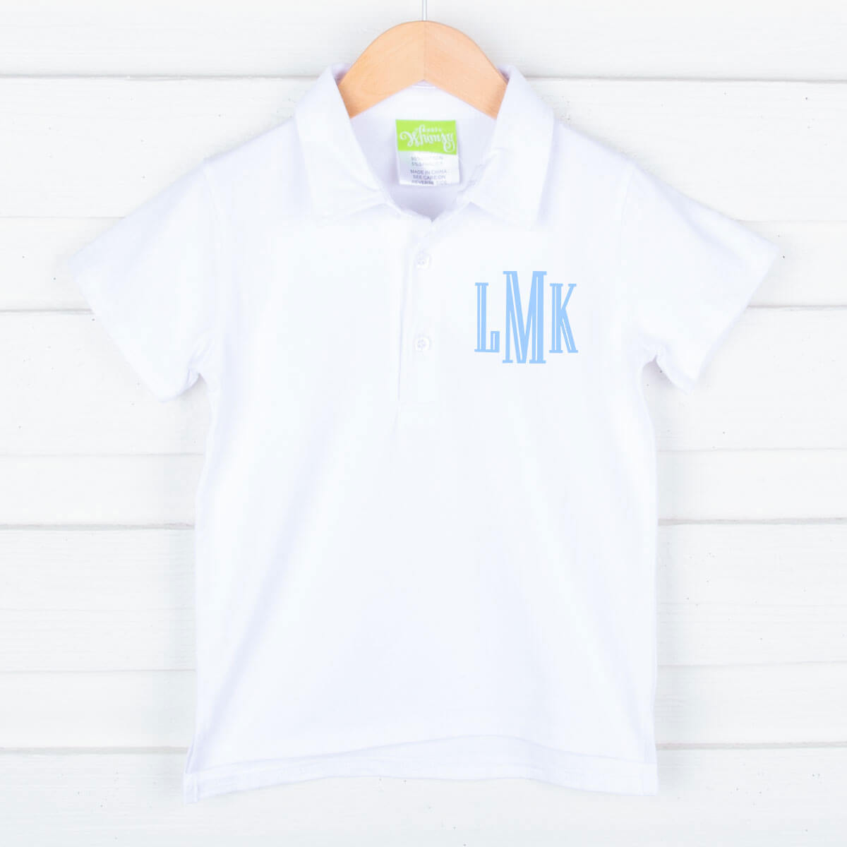 White Knit Polo Shirt