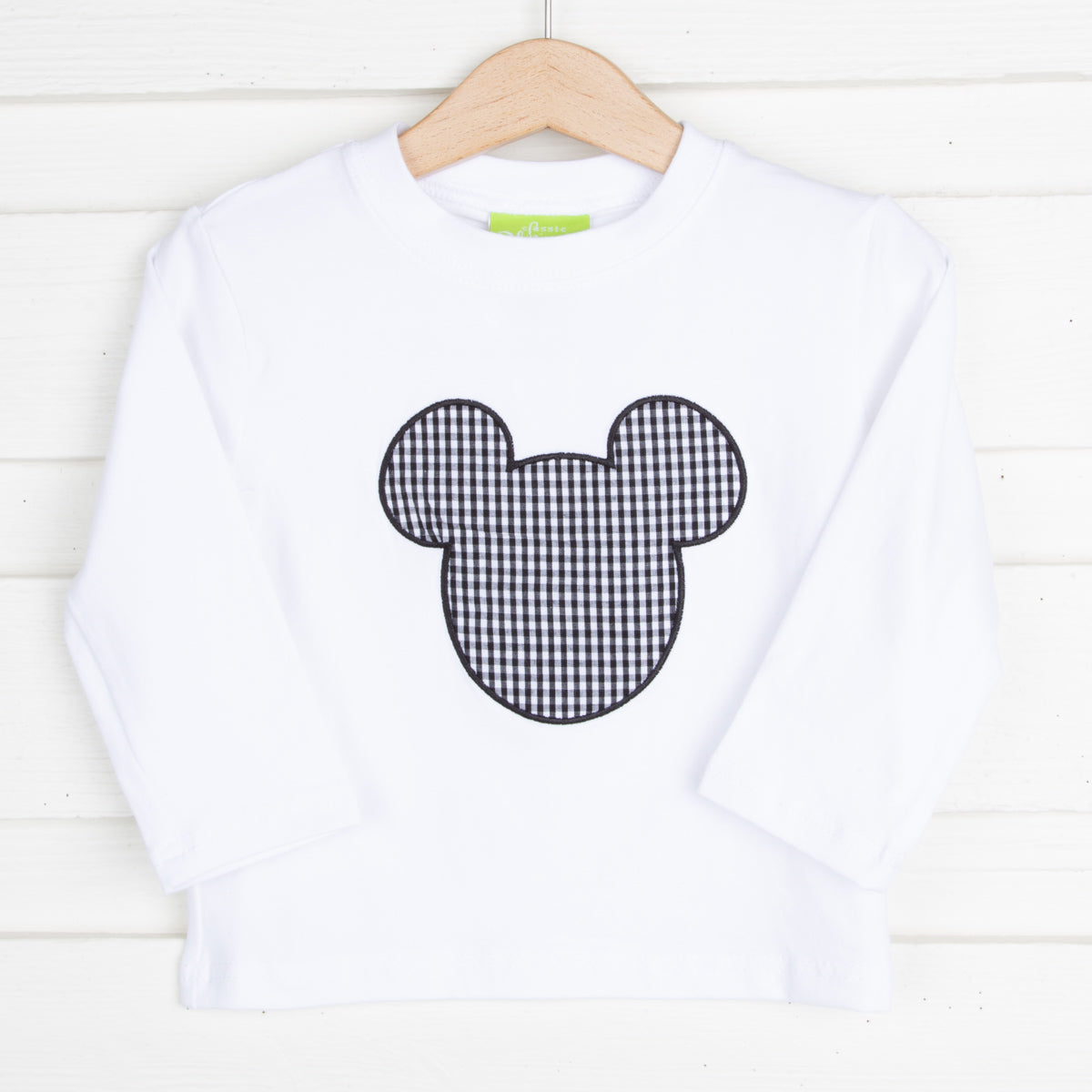 Mouse Ears Long Sleeve Shirt White