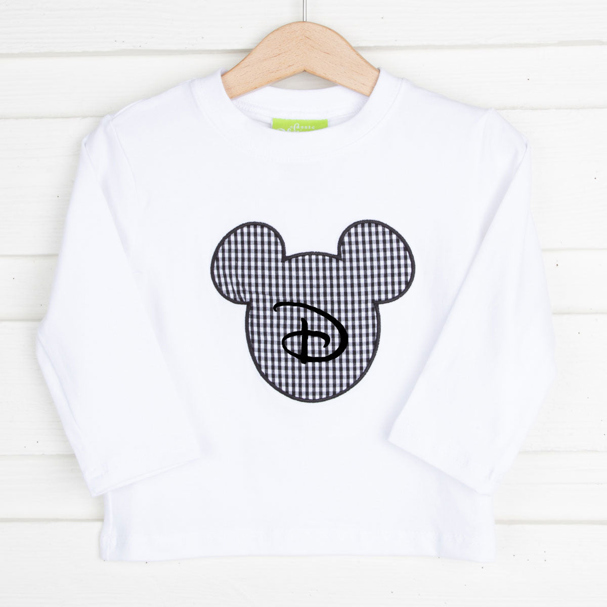 Mouse Ears Long Sleeve Shirt White