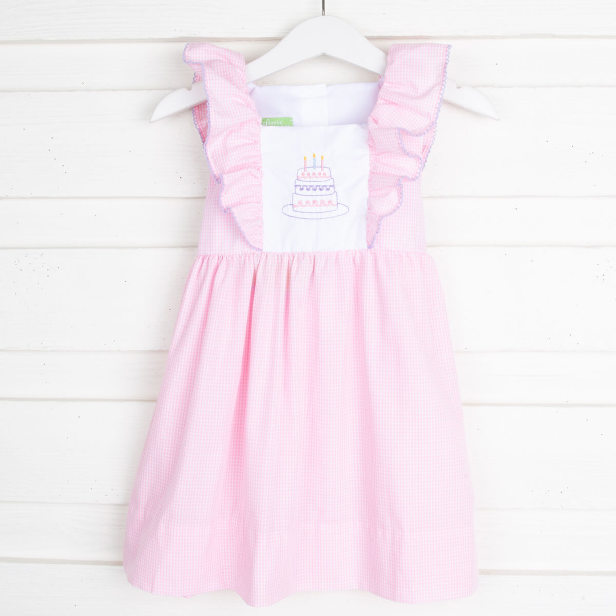 Birthday Cake Embroidered Waterfall Dress