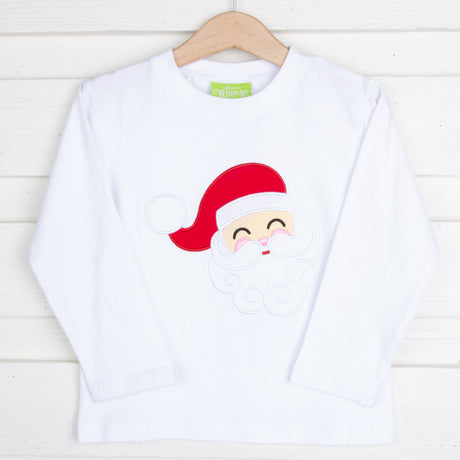 Happy Santa White Long Sleeve Shirt