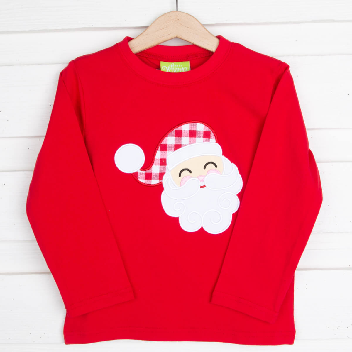 Happy Santa Red Long Sleeve Shirt