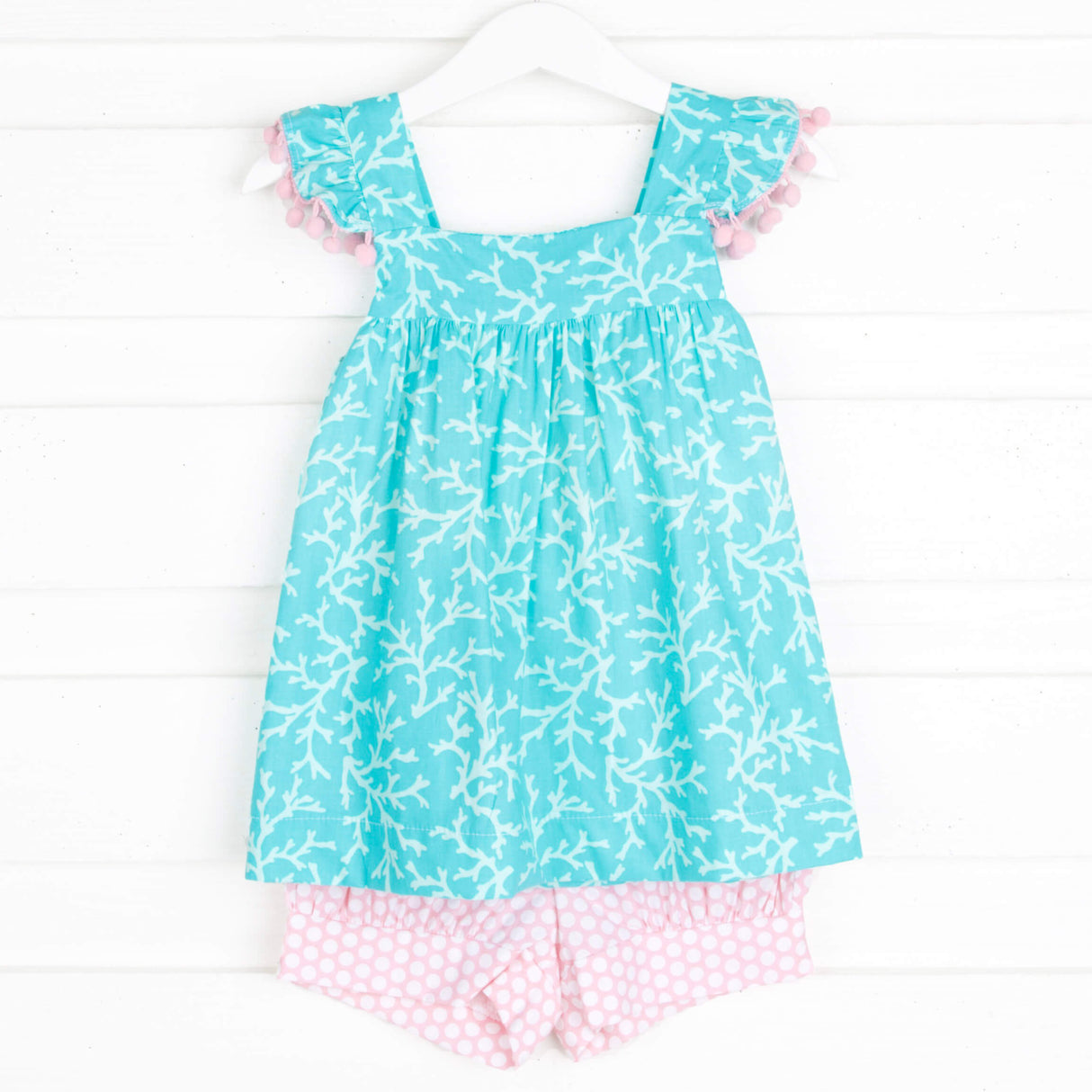 Turquoise Coral Amy Short Set