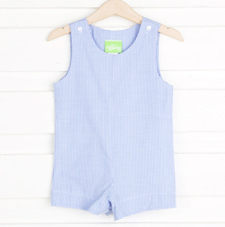 Micro Blue Gingham Jon Jon