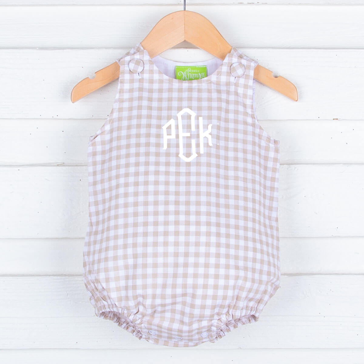 Khaki Gingham Kid Sun Bubble
