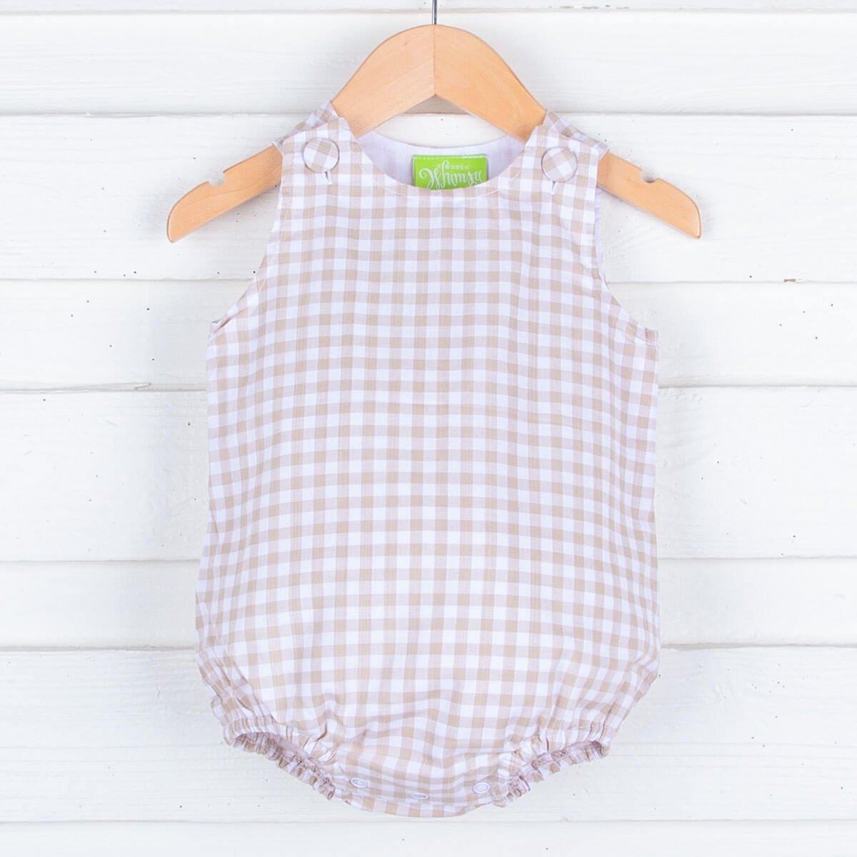 Khaki Gingham Kid Sun Bubble