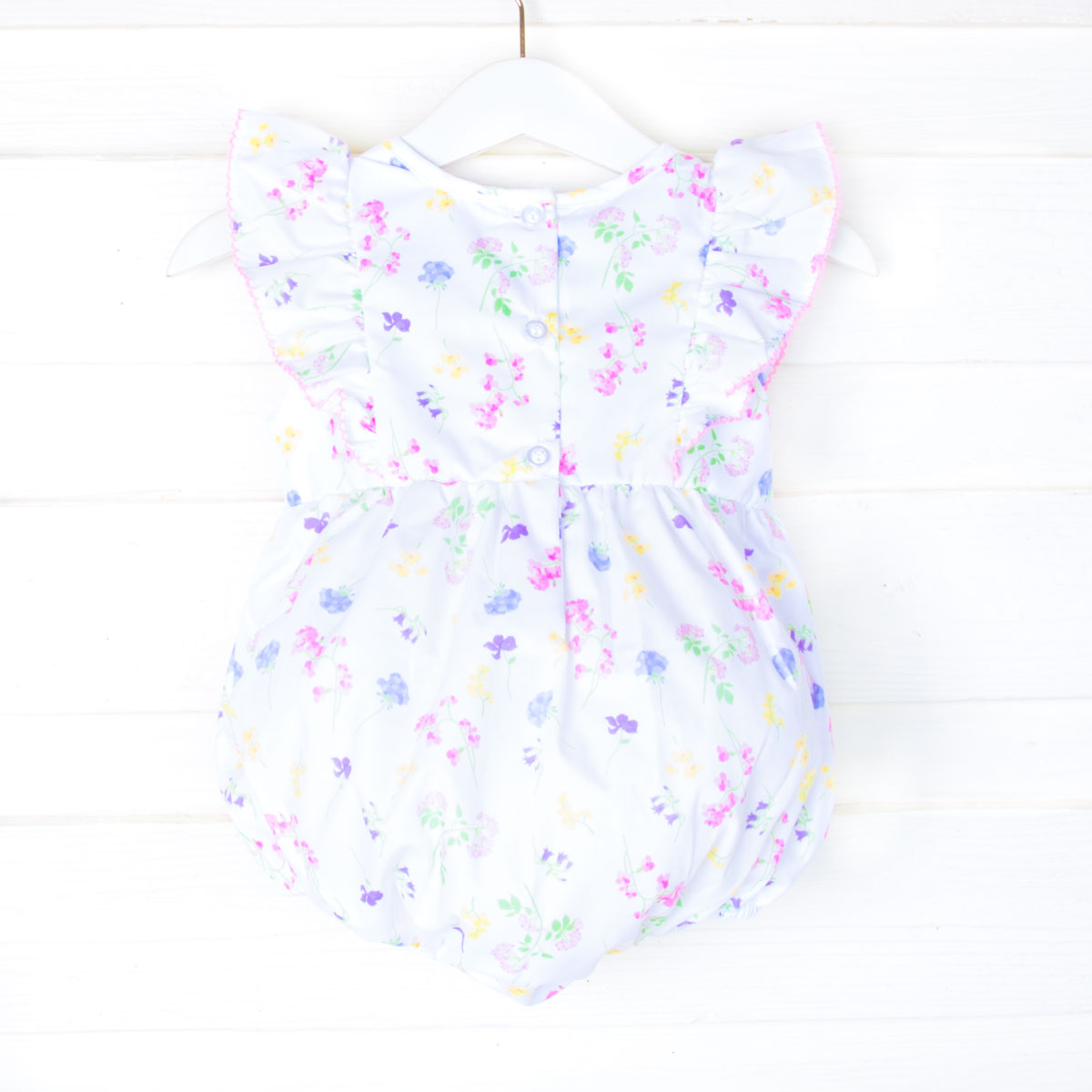 Geometric Smocked Blooming Bubble