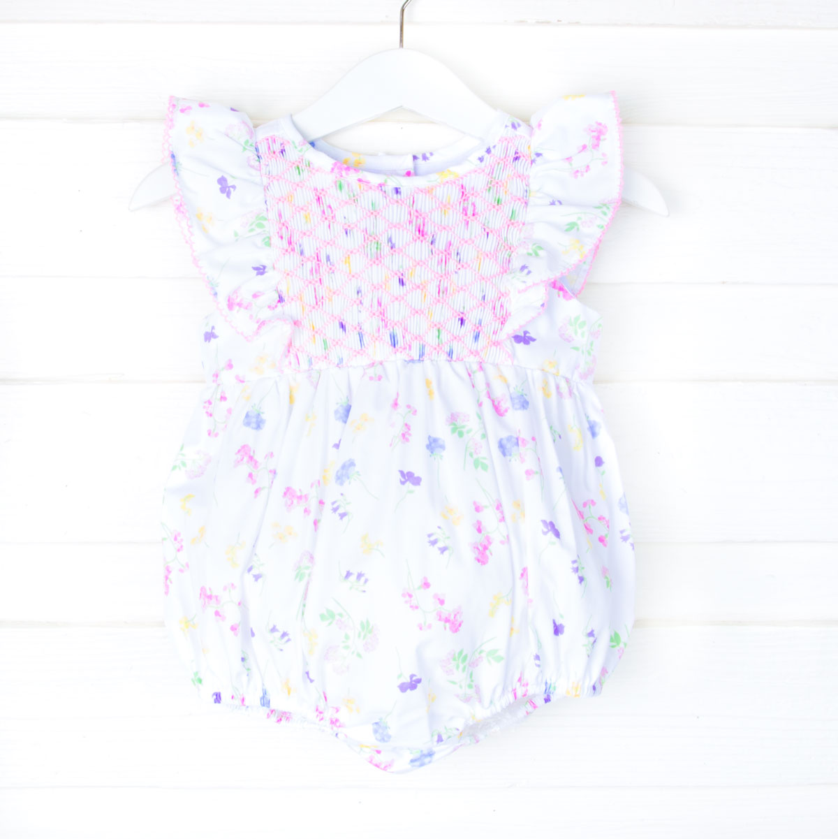 Geometric Smocked Blooming Bubble