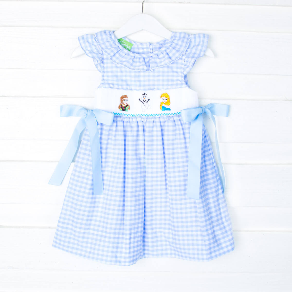 Ice Princess Smocked Blue Beverly Dress