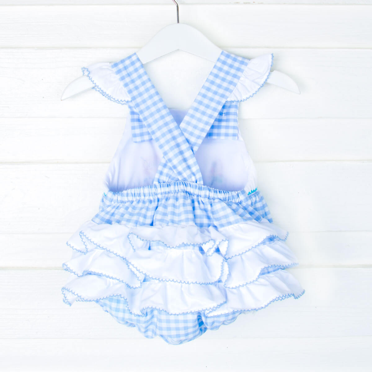Ice Princess Smocked Blue Leah Bubble