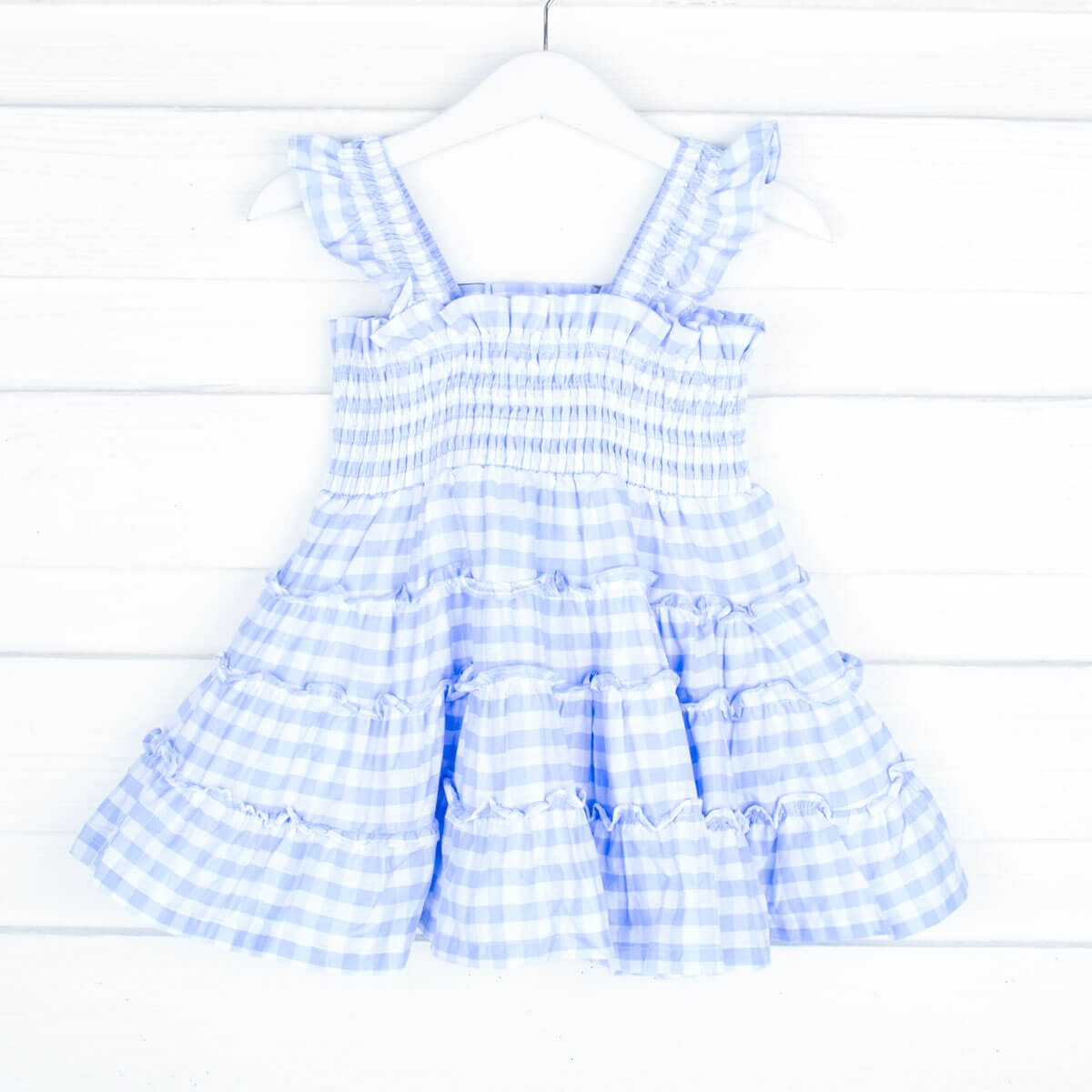 Blue Gingham Willow Dress
