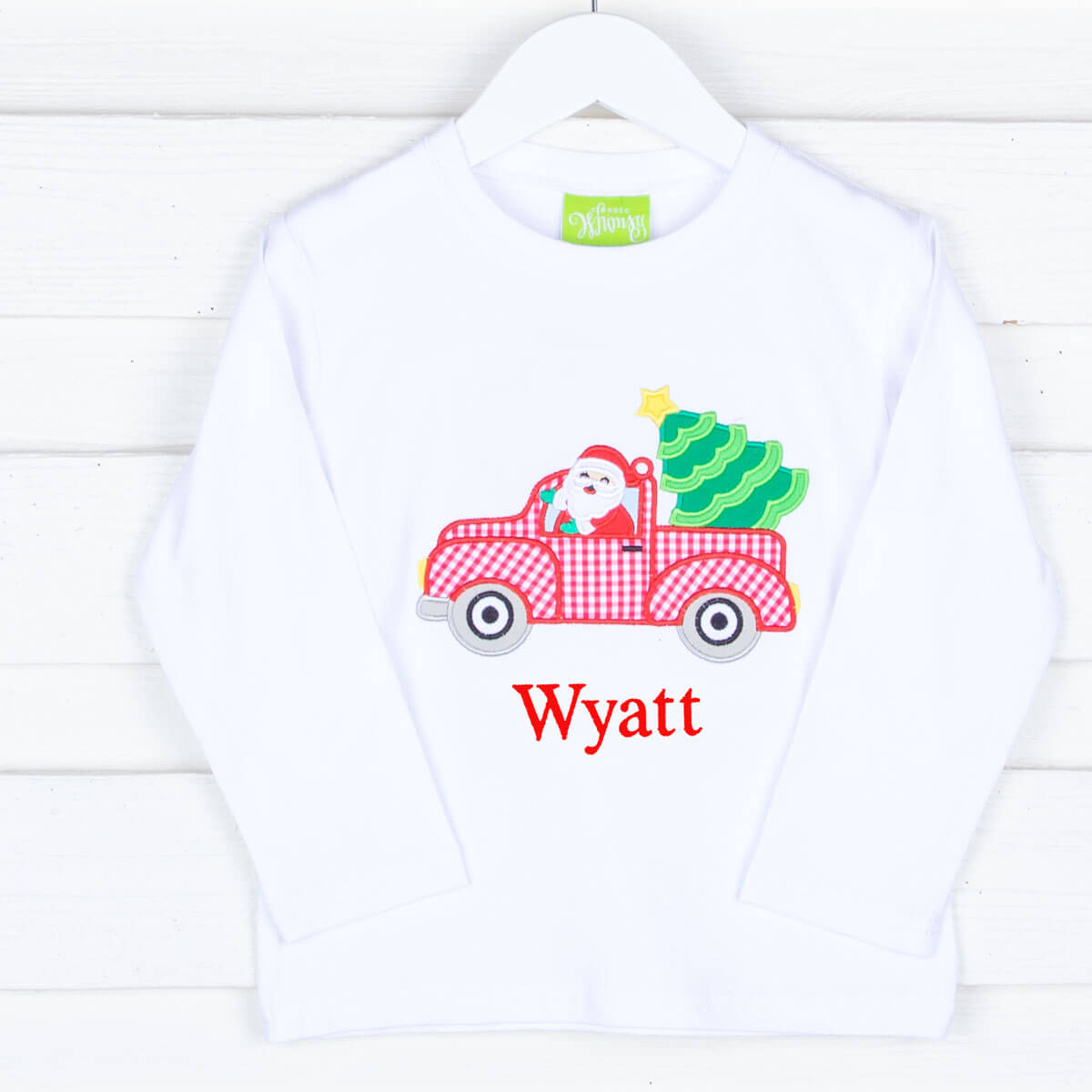 Santa Truck Long Sleeve Shirt