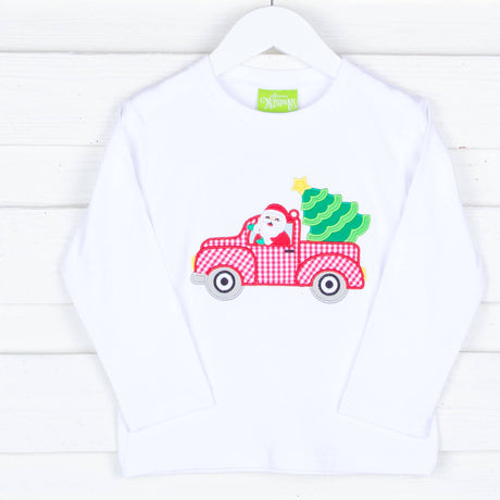 Santa Truck Long Sleeve Shirt