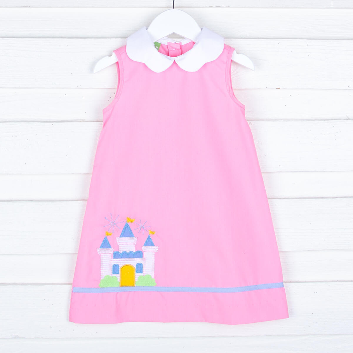 Princess Castle Scalloped Collared Dress