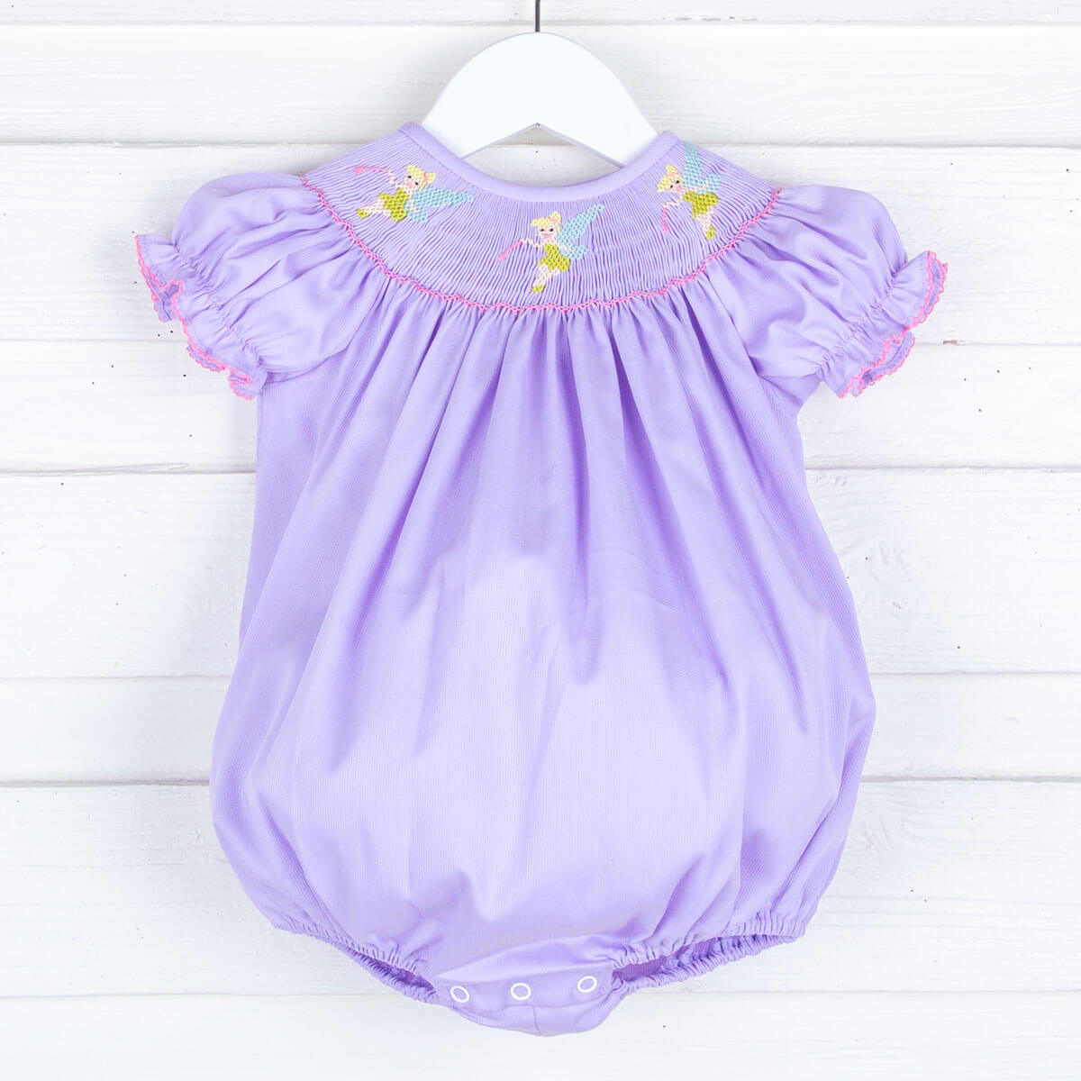 Neverland Fairy Purple Smocked Bubble
