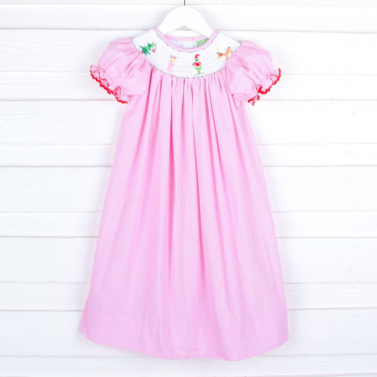 Mr. Grouch Smocked Bishop Dress