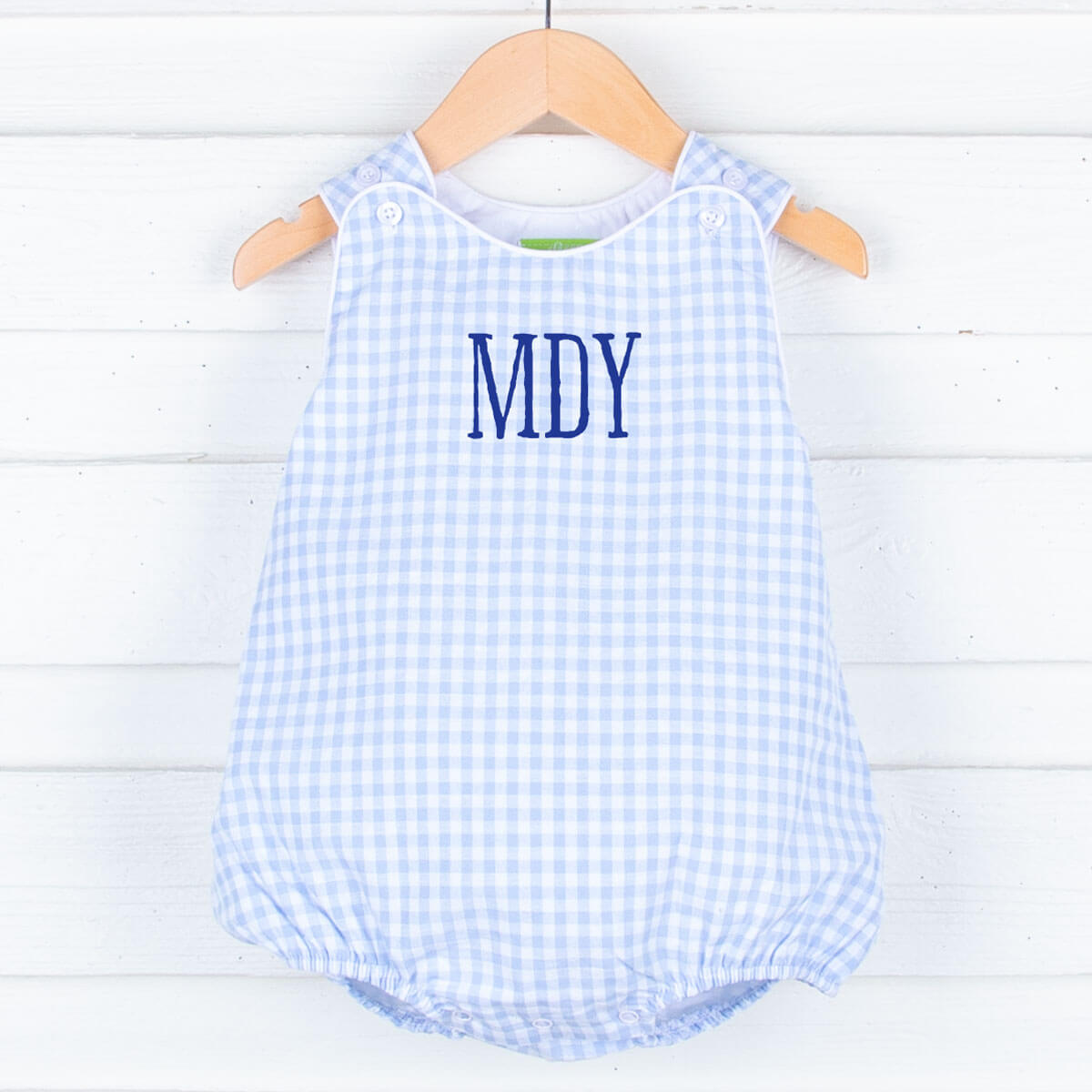 Pastel Blue Gingham Sun Bubble