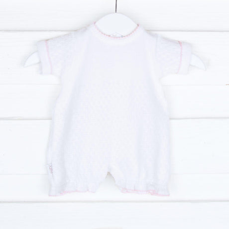 White Short Cuffed Sleeve Bubble