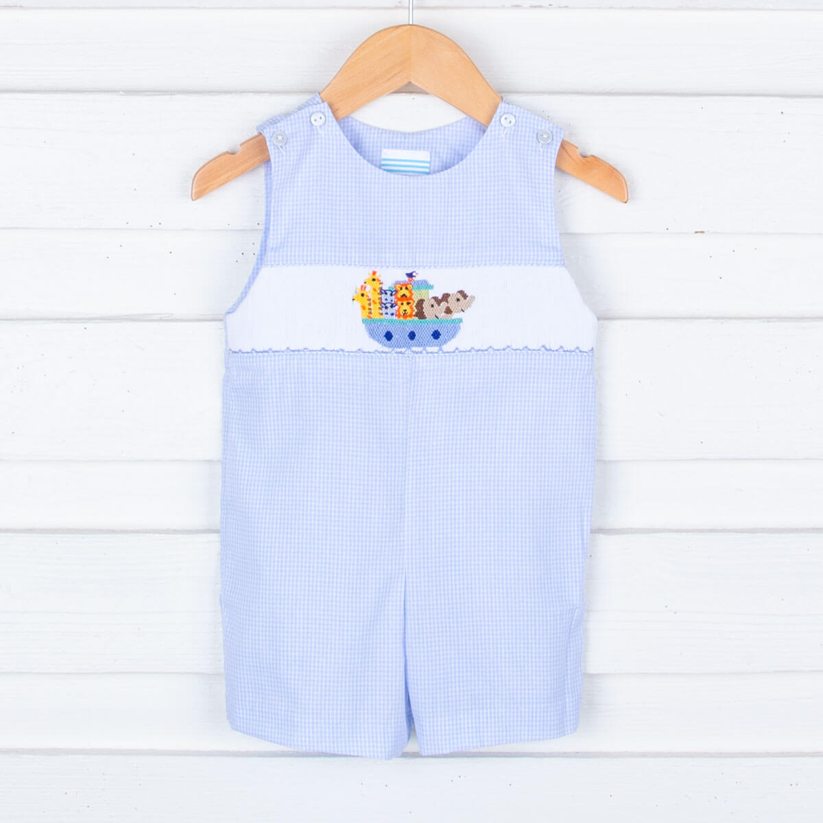 Noah's Ark Smocked Jon Jon