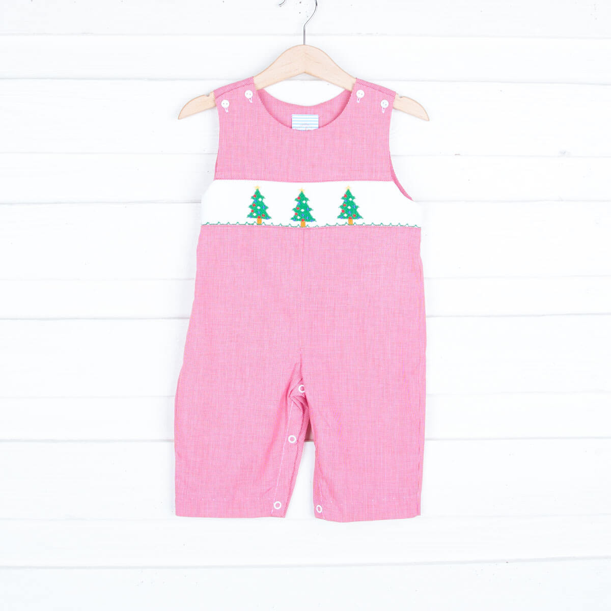 Twinkly Tree Red Smocked Longall